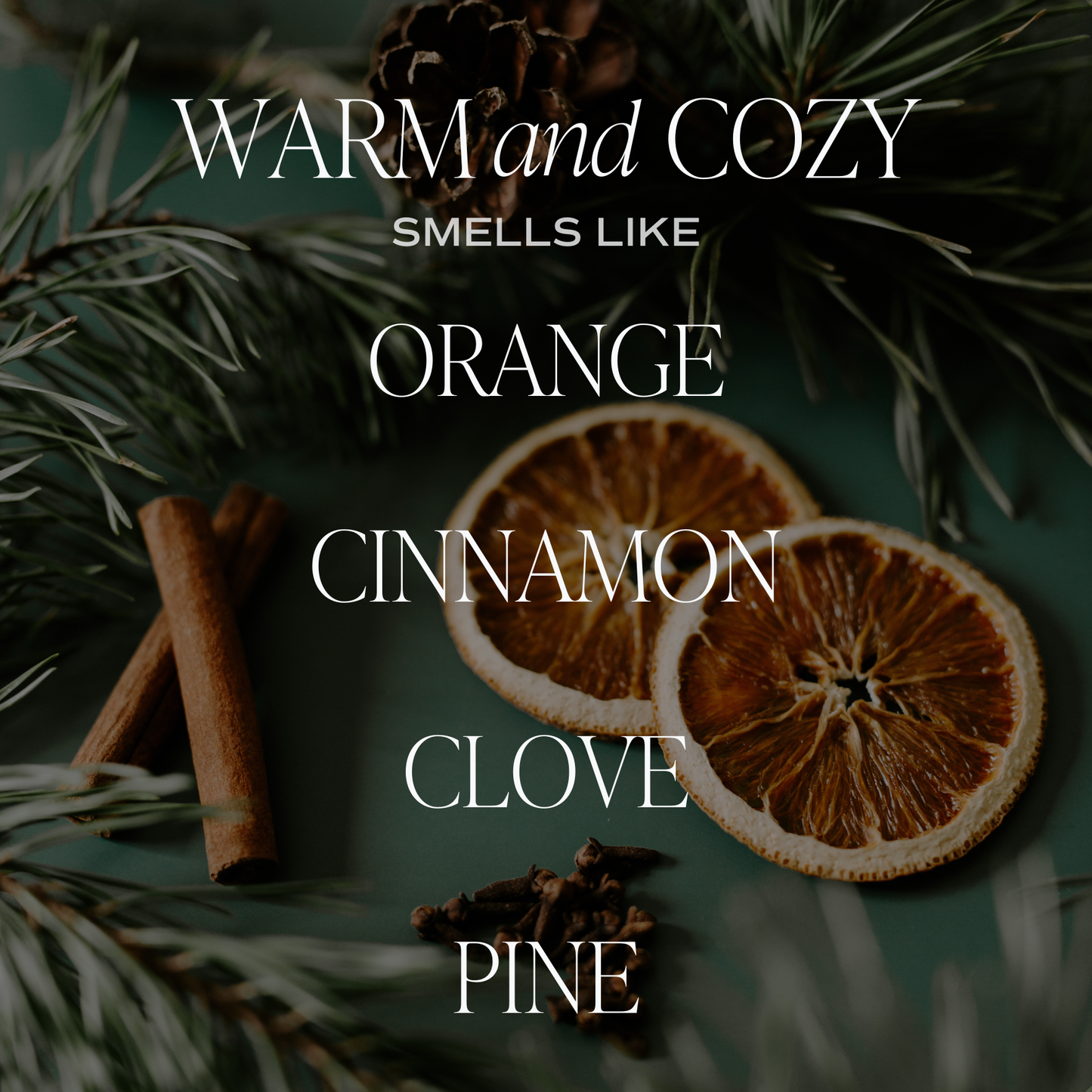 Warm and Cozy 9 oz Soy Candle (Gold Foil) - Fall Home Decor