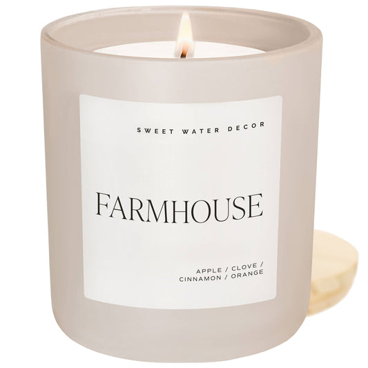 Sweet Water Decor - Farmhouse 15 oz Soy Candle - Home Decor & Gifts