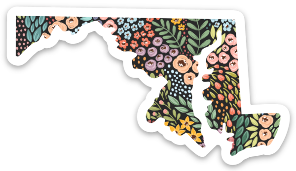 Elyse Breanne Design - Maryland 3x3in. State Sticker