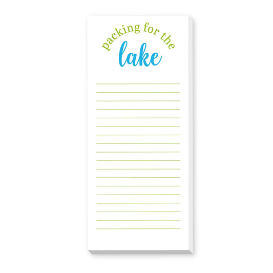 PACKING FOR LAKE NOTEPAD