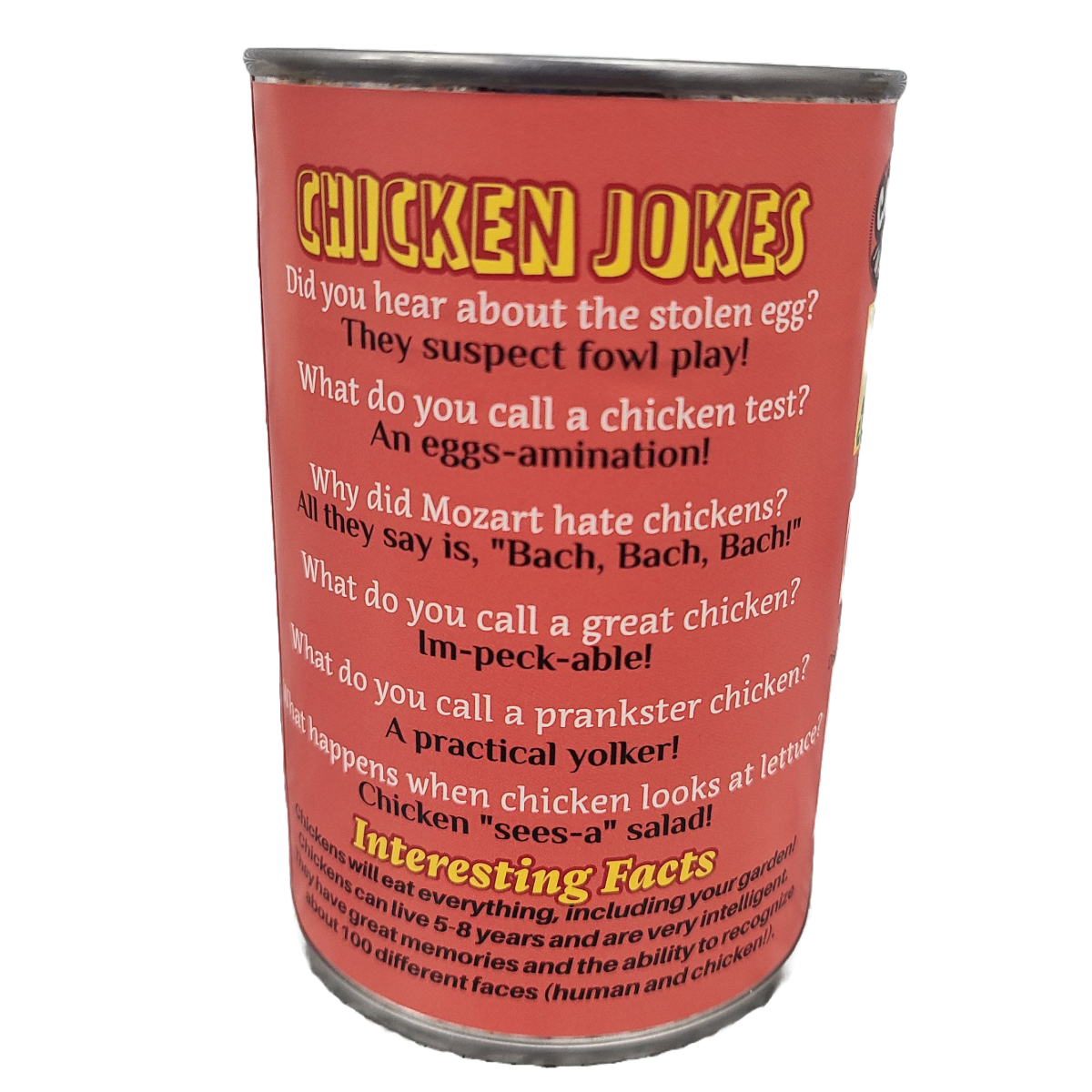 Canned Gifts - Canned Chicken | Farm Animal Plush w/Jokes | Unique Gift