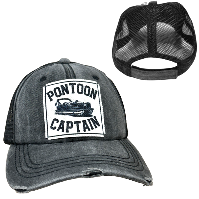 dkhandmade - PONTOON CAPTAIN | UNISEX HAT | DISTRESSED