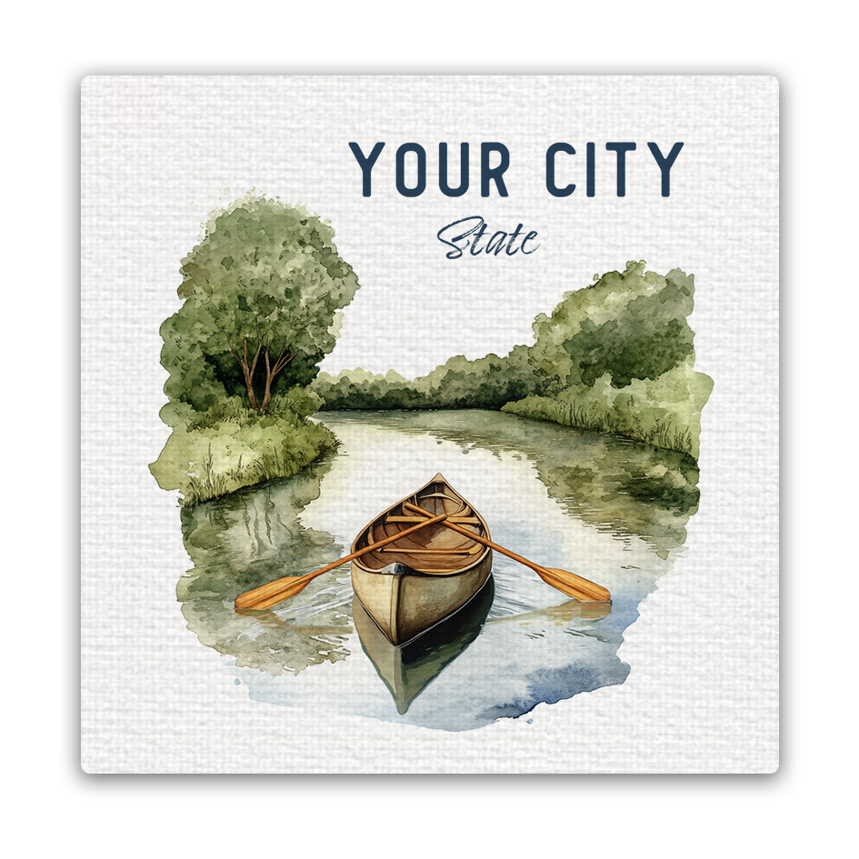 Deep Creek Canoe Magnet