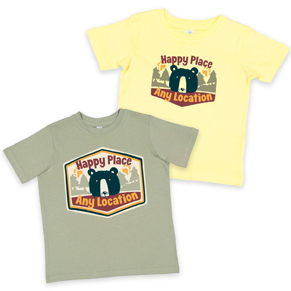 Youth Happy Place Bear T-Shirt