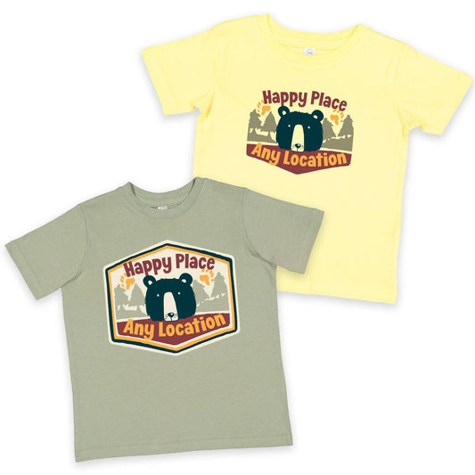 Youth Happy Place Bear T-Shirt
