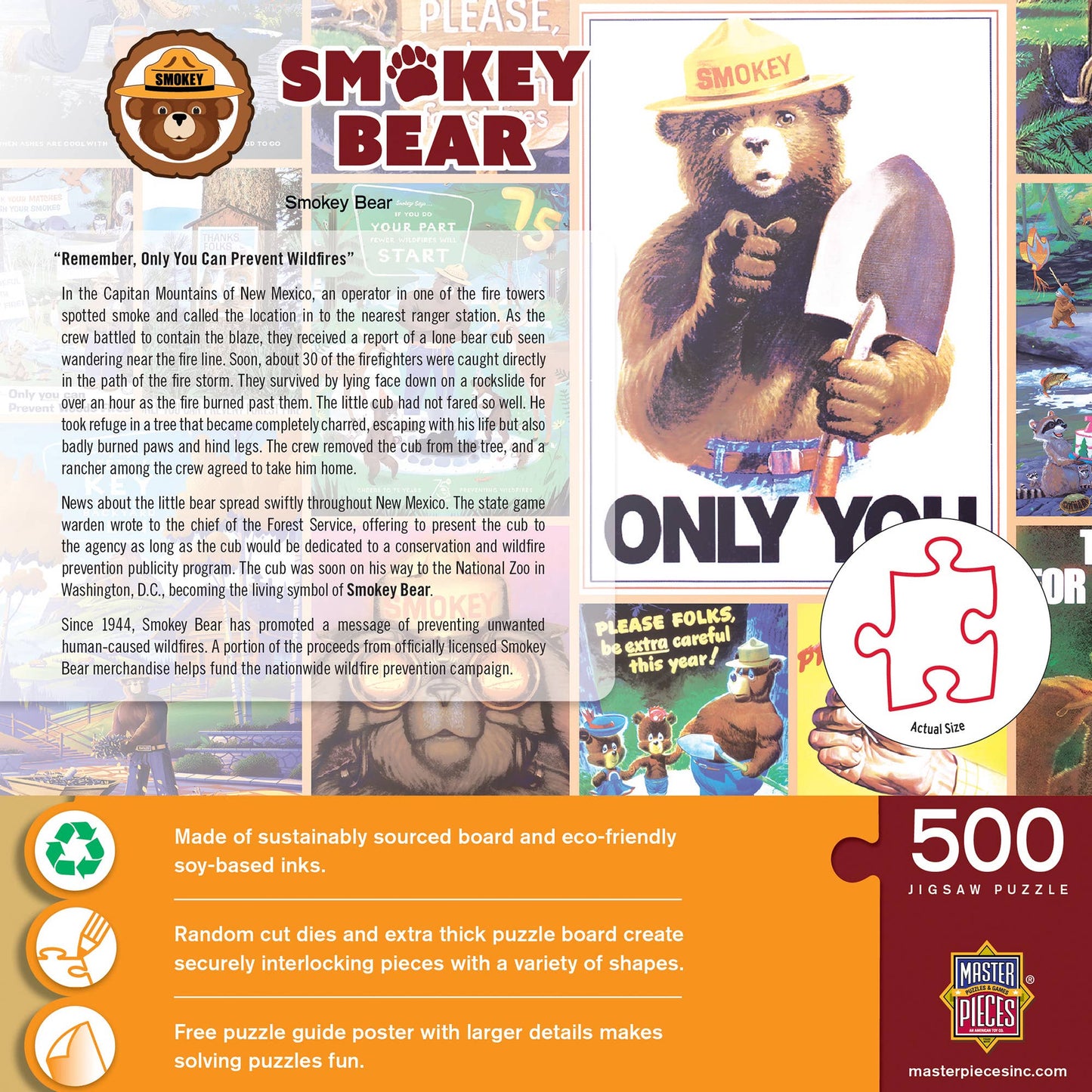 Smokey Bear National Parks 500 Piece Puzzle