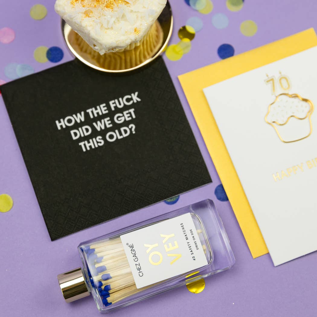 Oy Vey - Glass Bottle Safety Matches