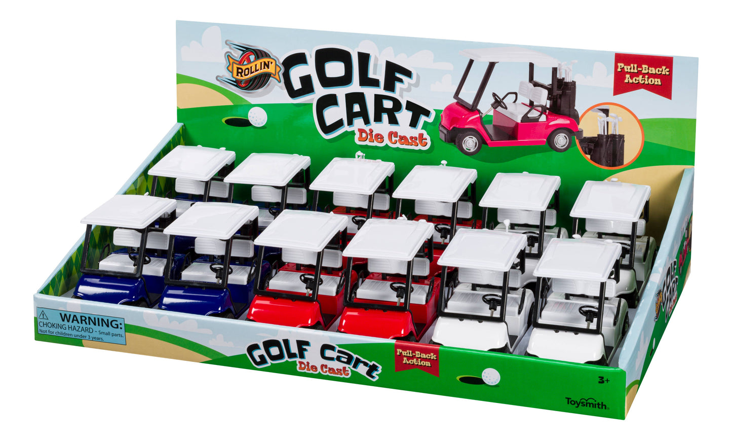 Pull-Back Golf Cart-Toy Car, Die Cast