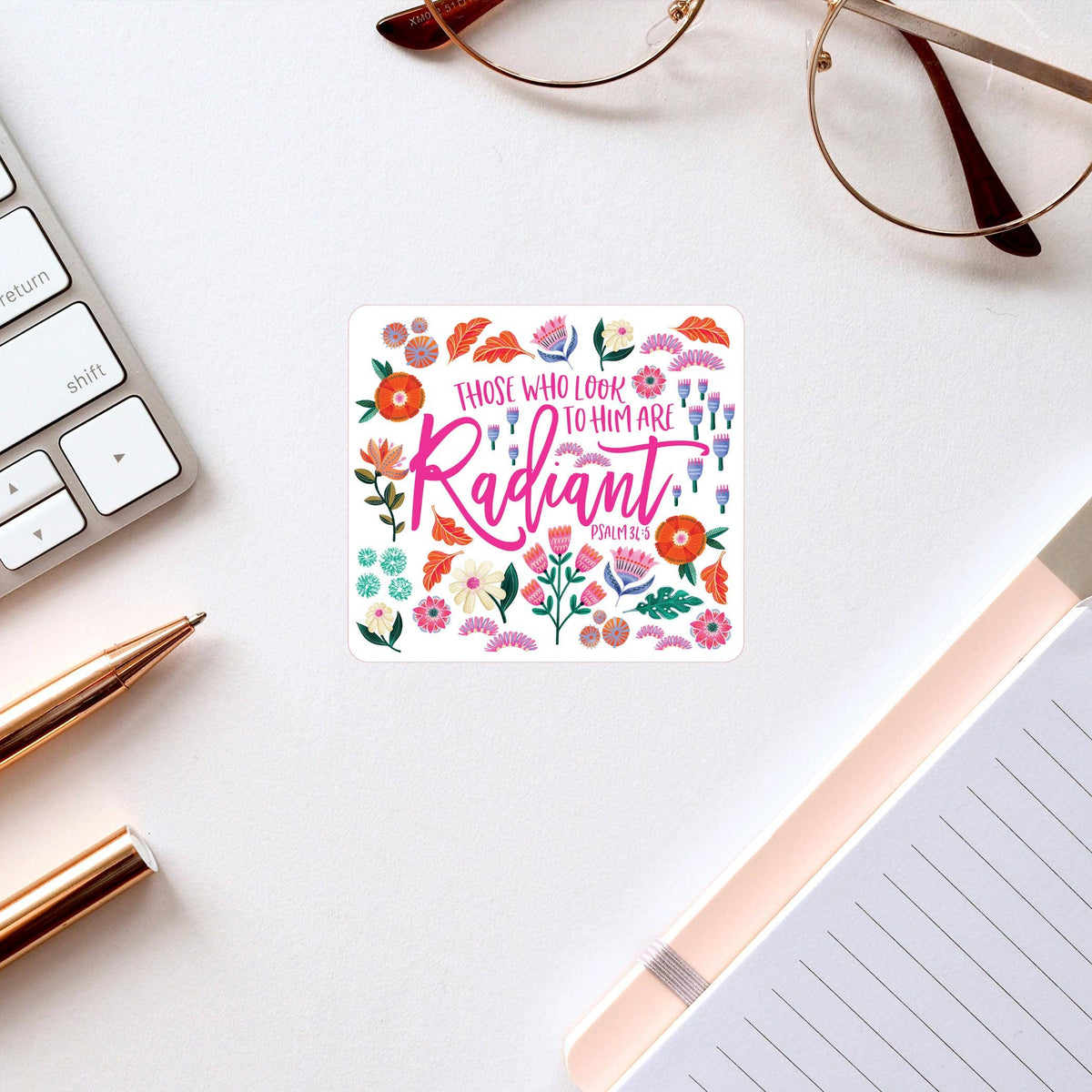Psalm 34:5 Sticker