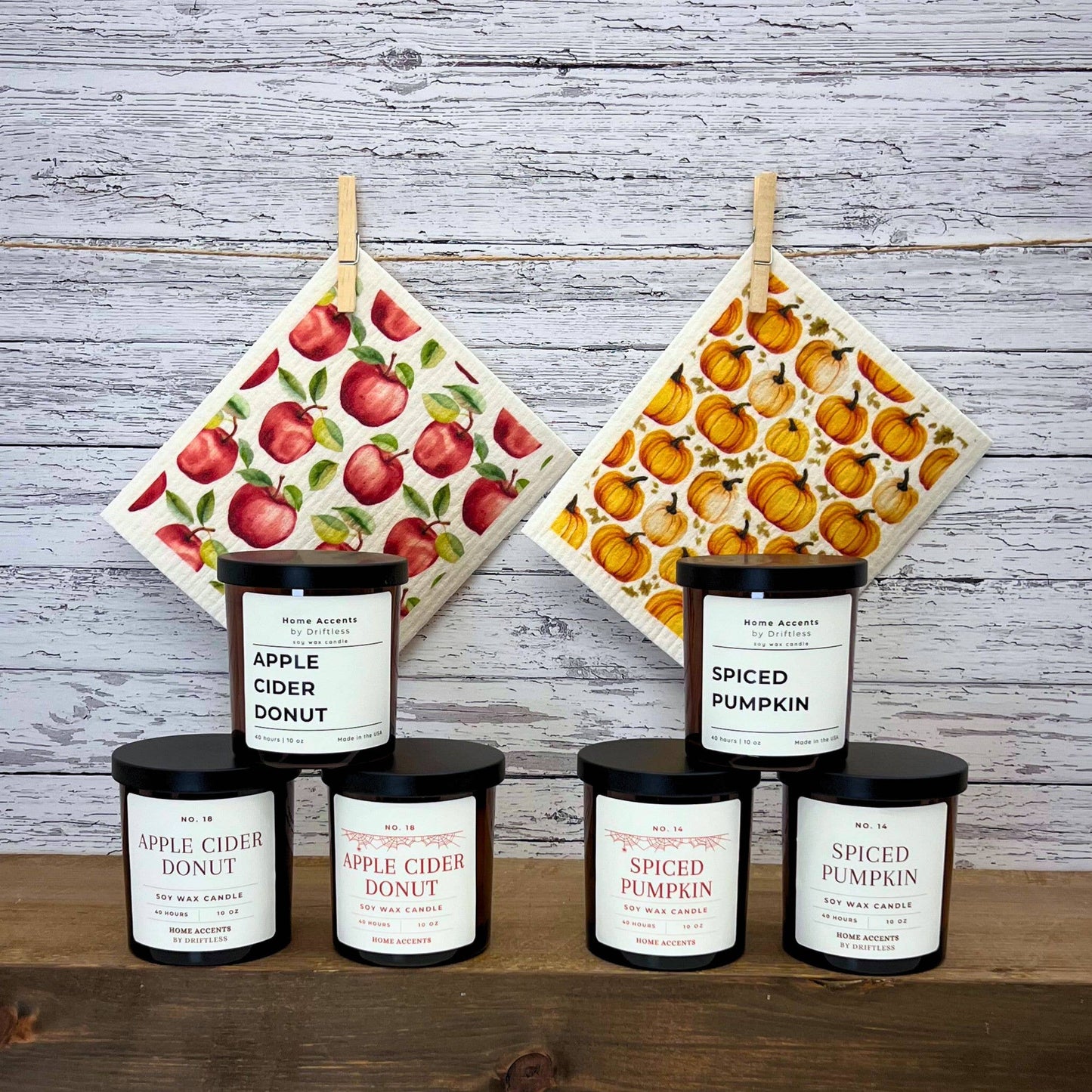 Apple Cider Donut Fall Candles Wholesale - Halloween Decor