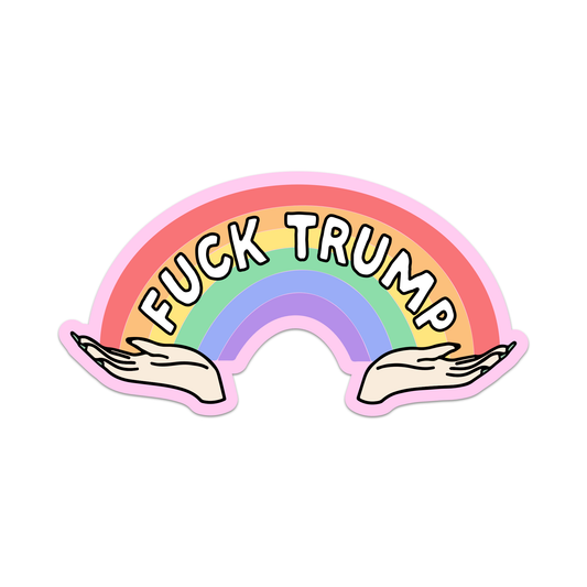 F Trump Sticker