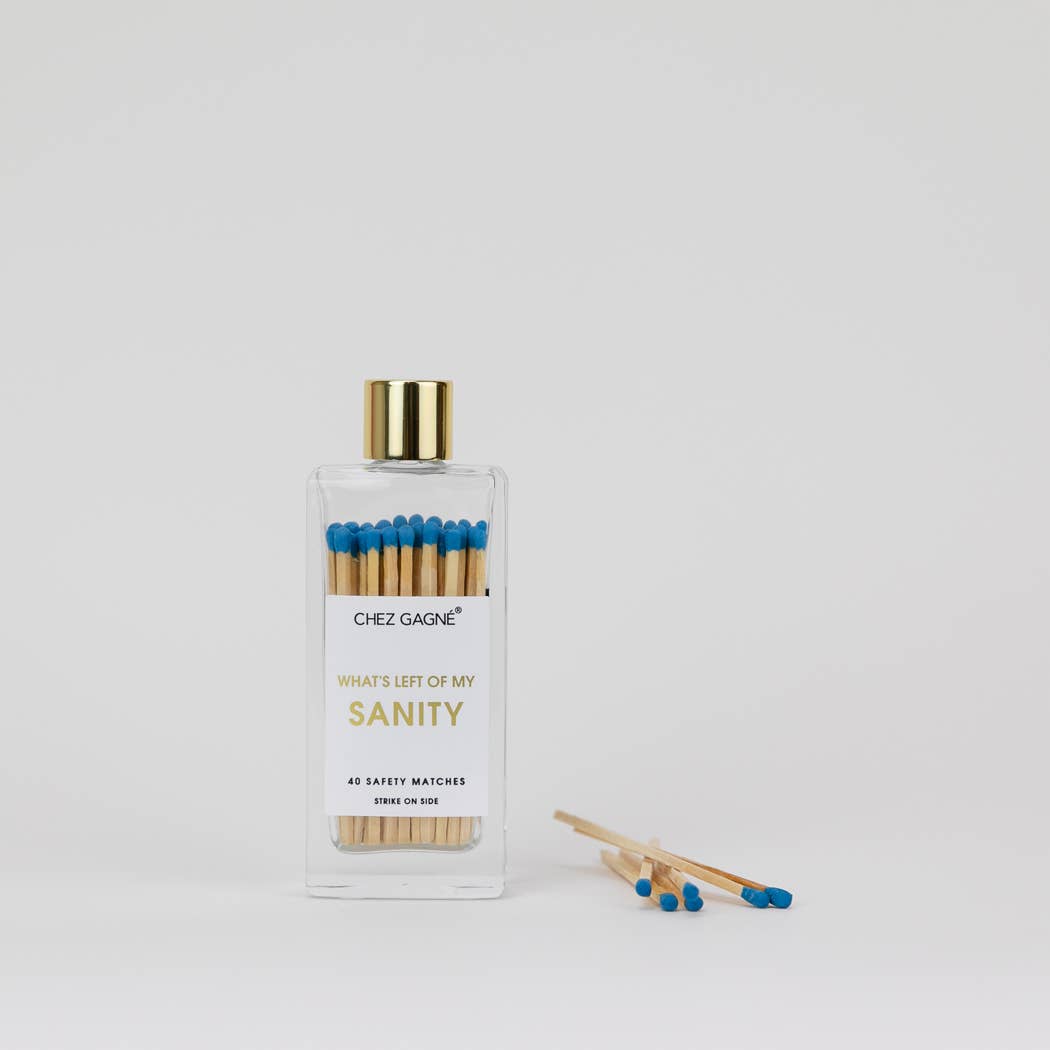 Left of My Sanity - Glass Bottle Safety Matches