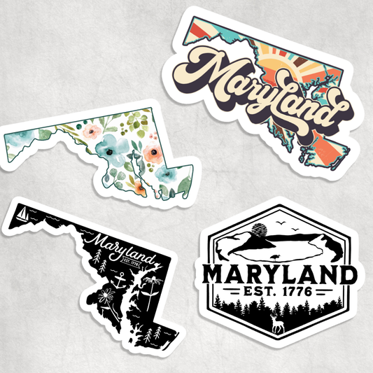 Expression Design Co - Maryland Stickers