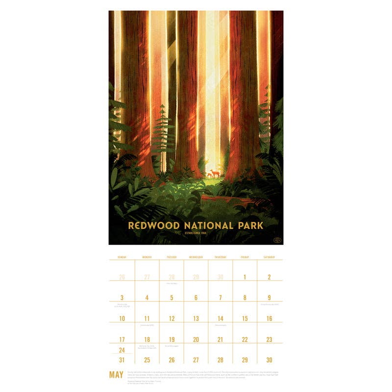 Insight Editions - 2026 The Art of the National Parks Wall Calendar