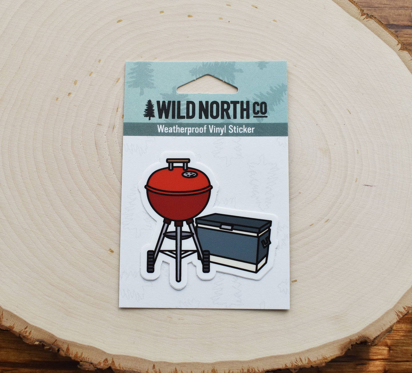 Wild North Co - Grillin' and Chillin' Backyard Sticker