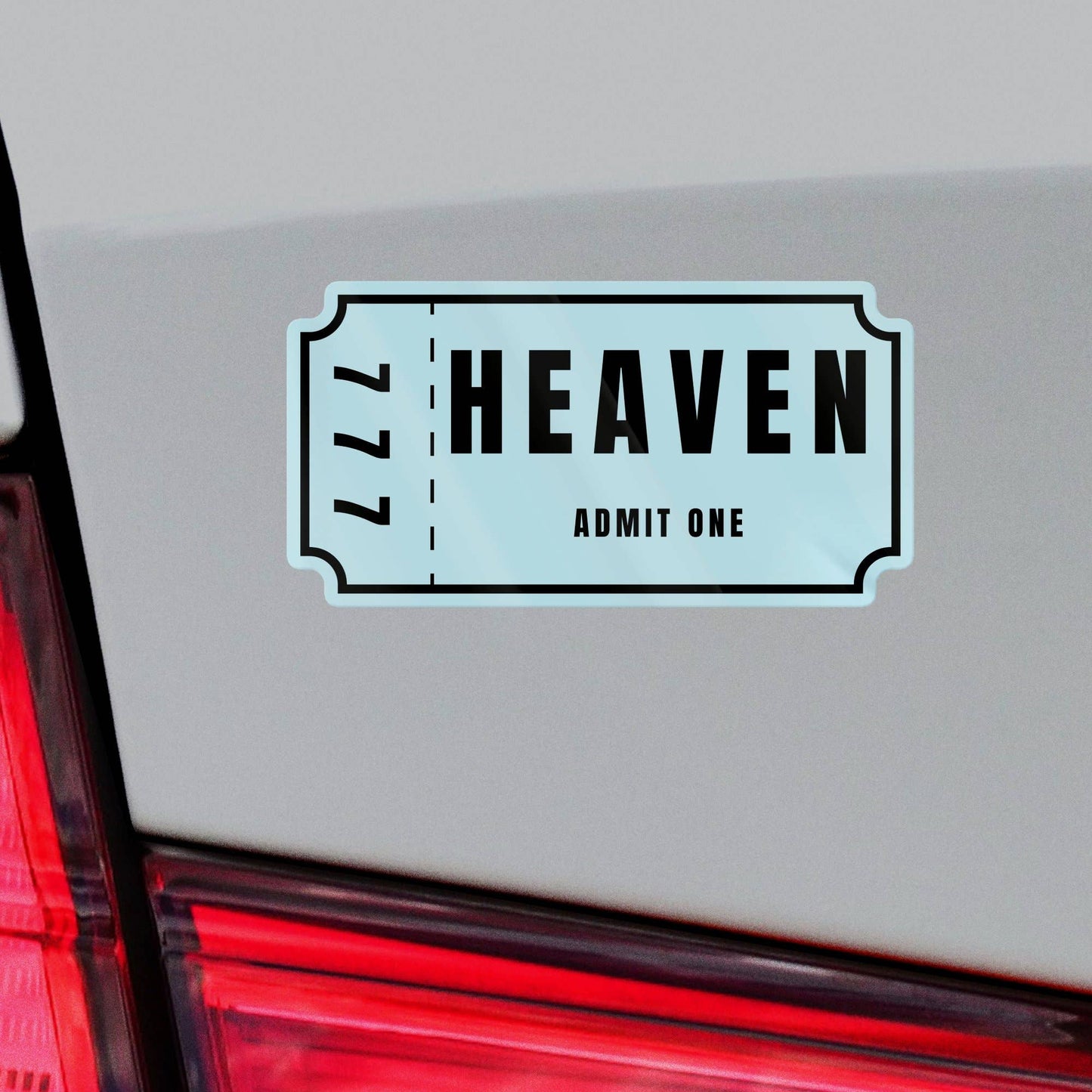 Ticket To Heaven 777 Sticker