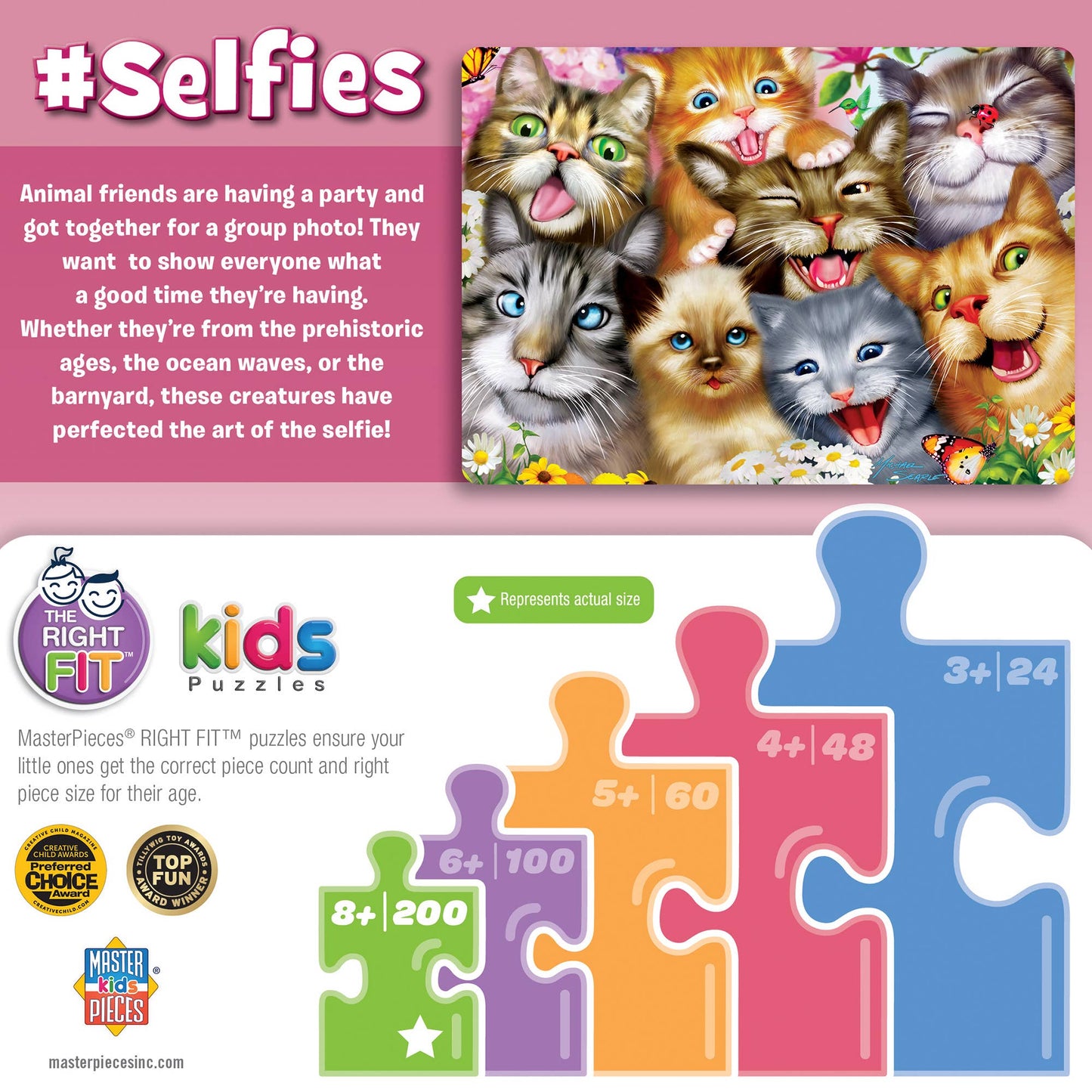 Pretty Kitties 200 Piece Puzzle