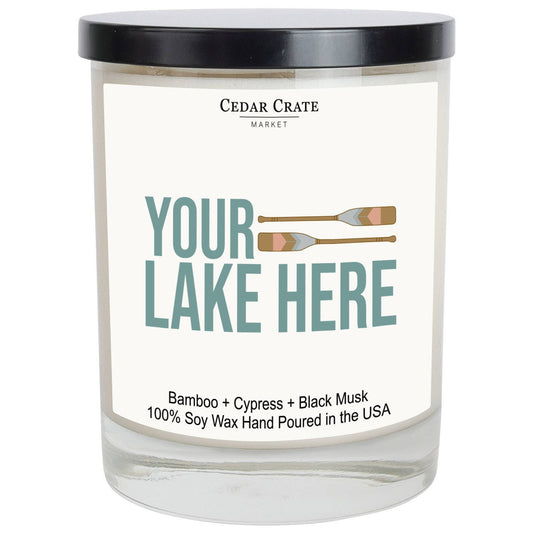 Deep Creek Lake With Paddles Candle