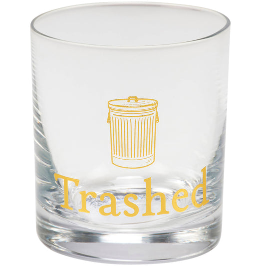 Trashed Rocks Glass