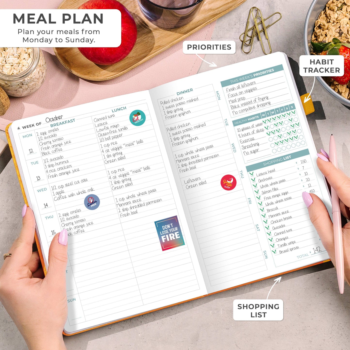 Clever Fox Planners - Meal Planner