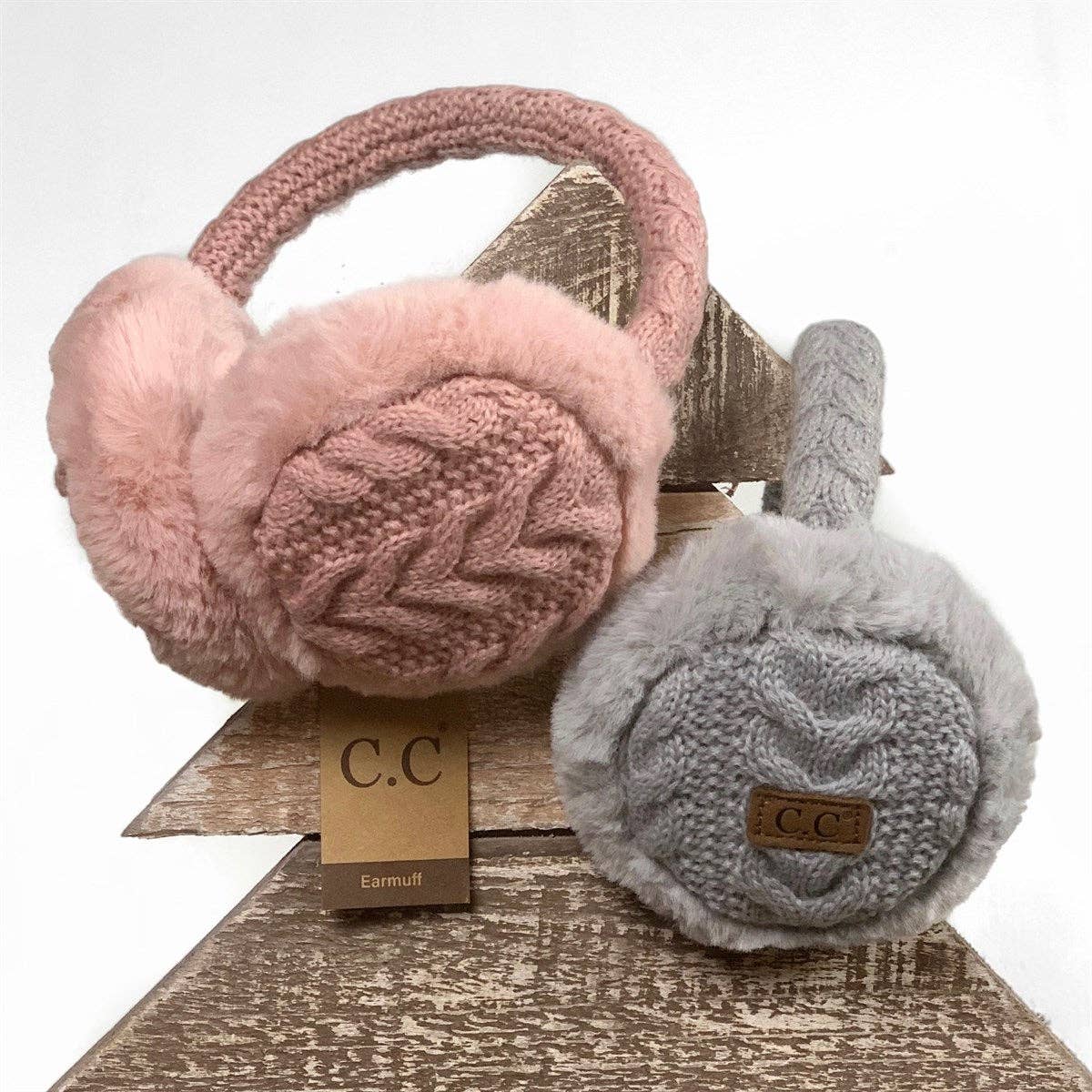 CC Cable Knit Earmuffs