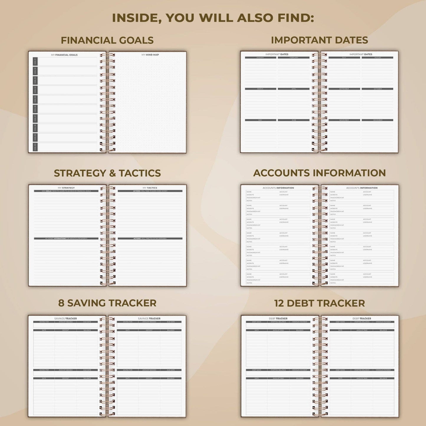 Budget Planner Spiral A5