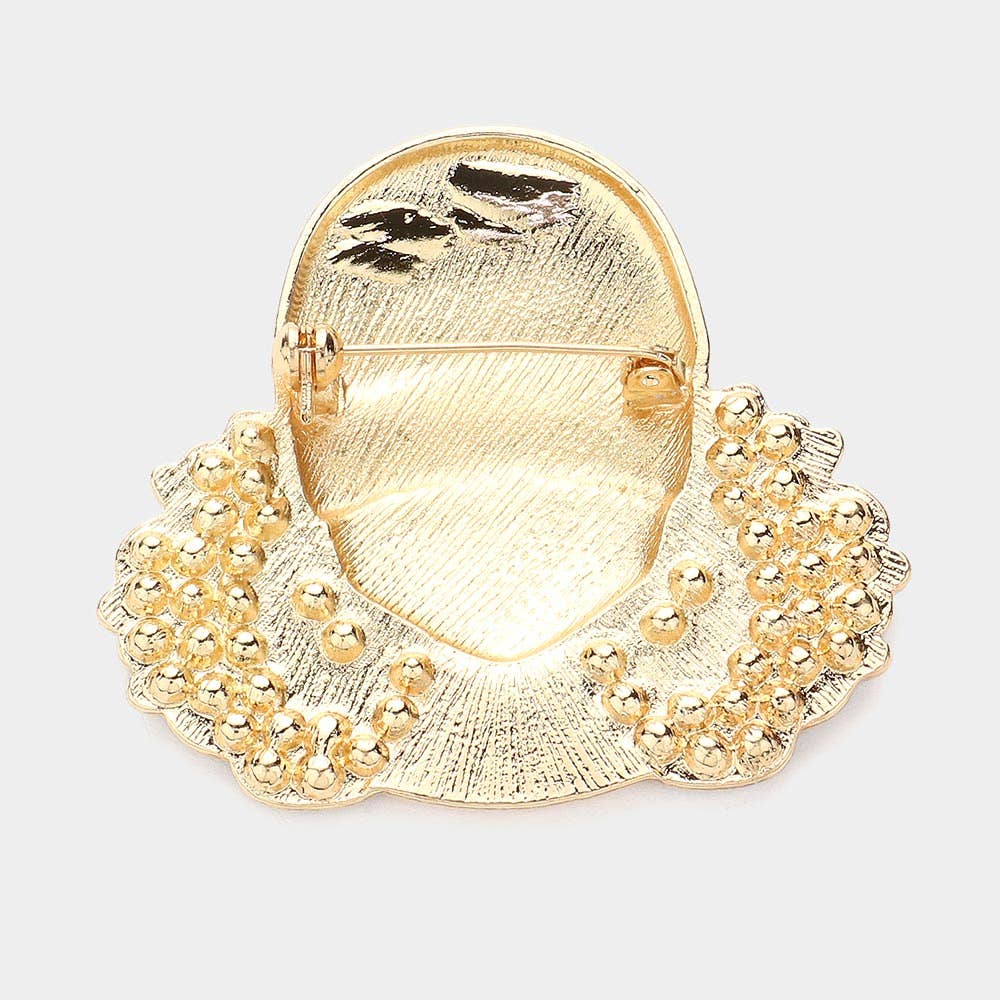 Enamel Queen Woman Pin Brooch