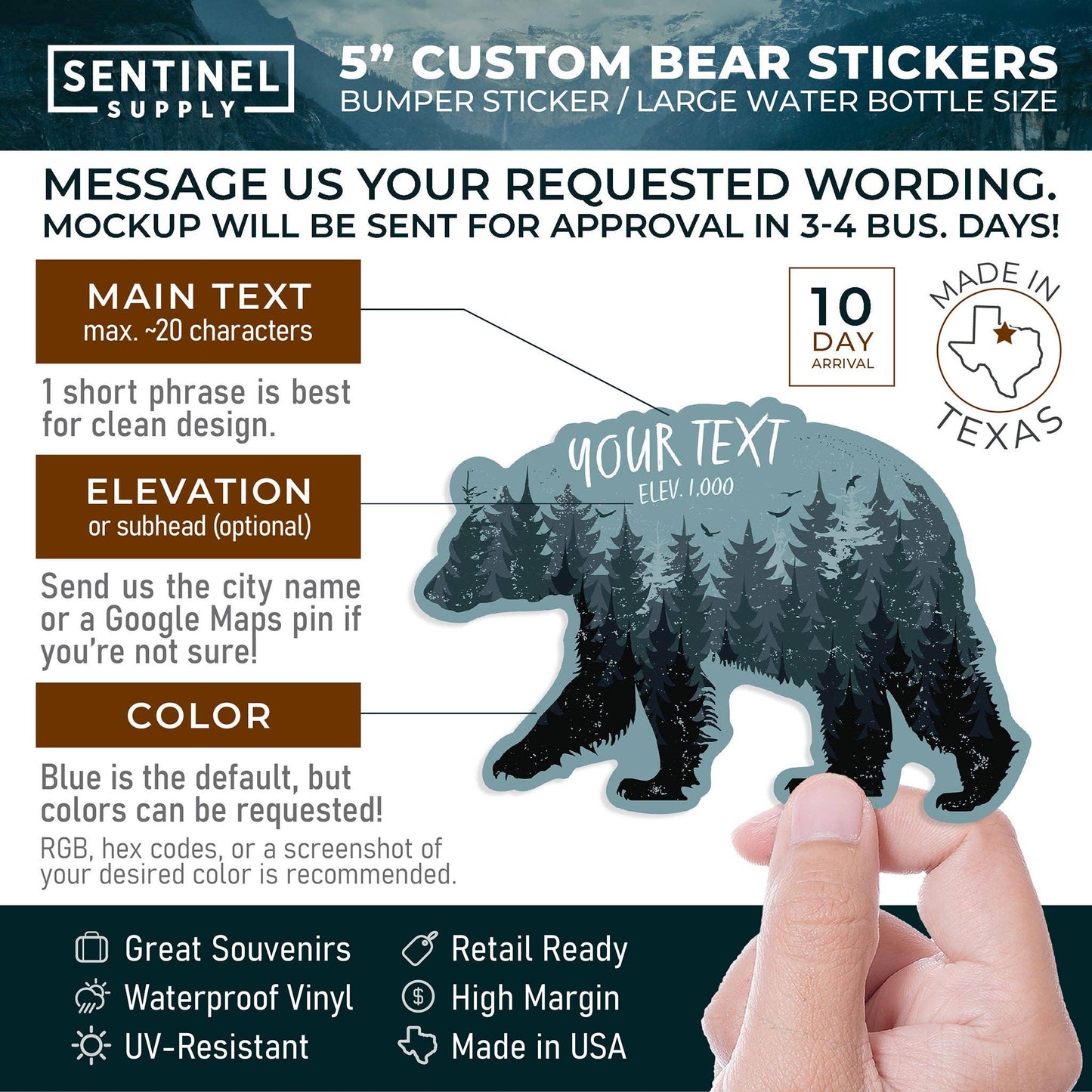 DCL Black Bear Sticker