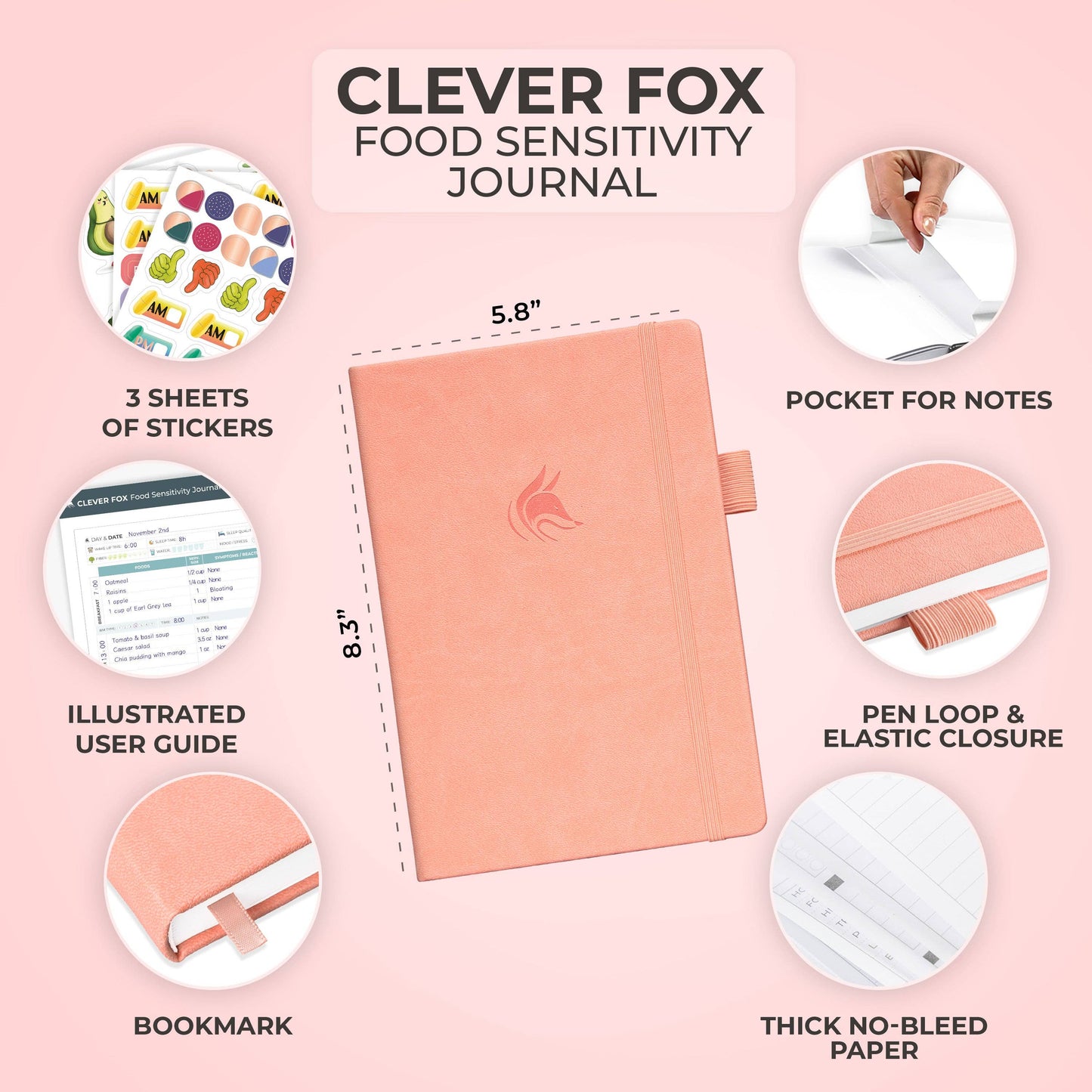 Clever Fox Planners - Food Sensitivity Journal