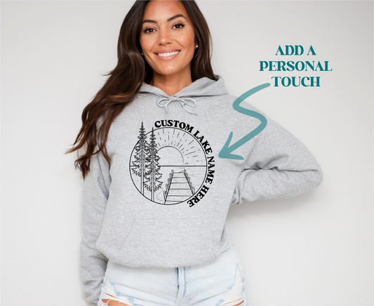 Lake Scene DEEP CREEK Lake Hoodie |