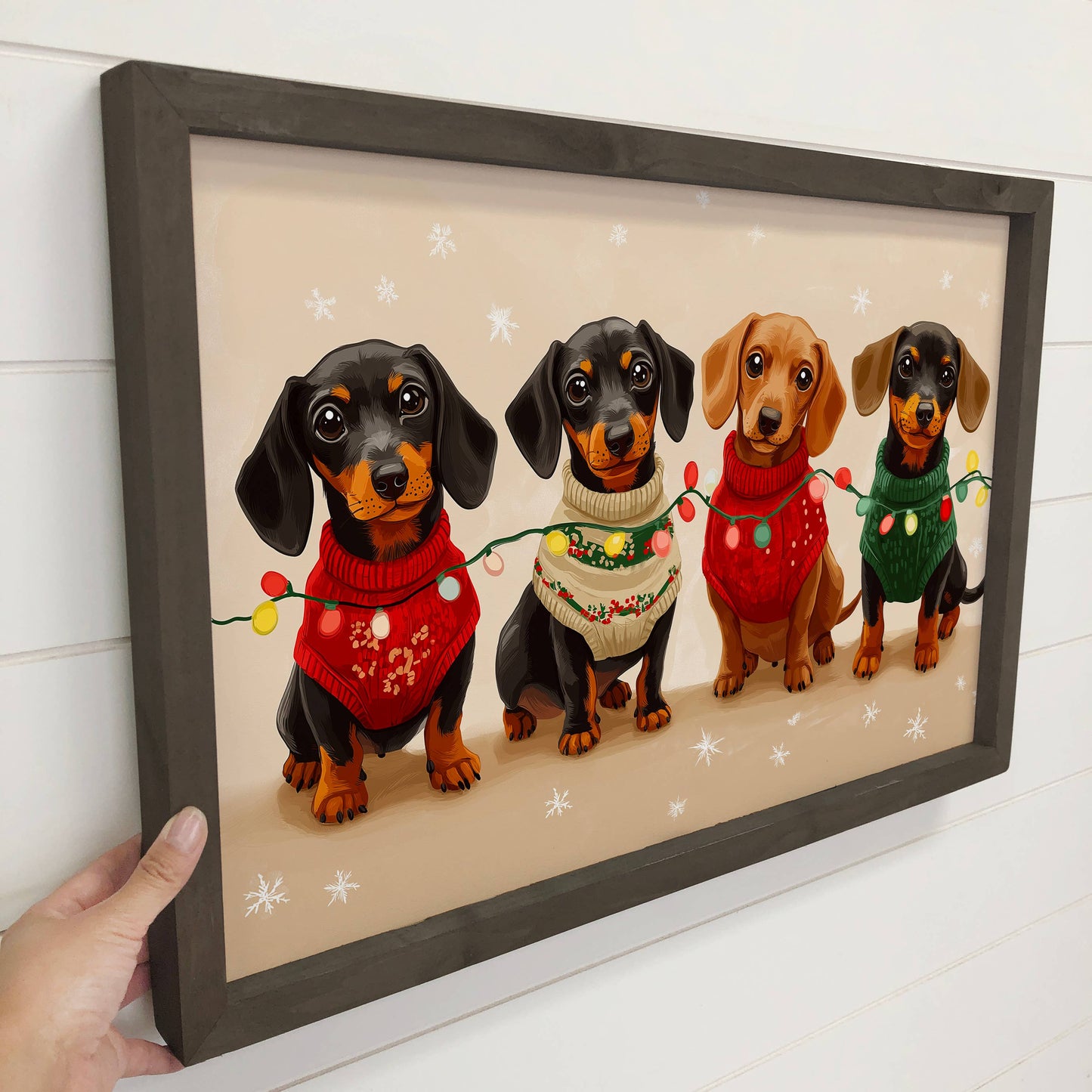 Dachshunds Christmas Lights