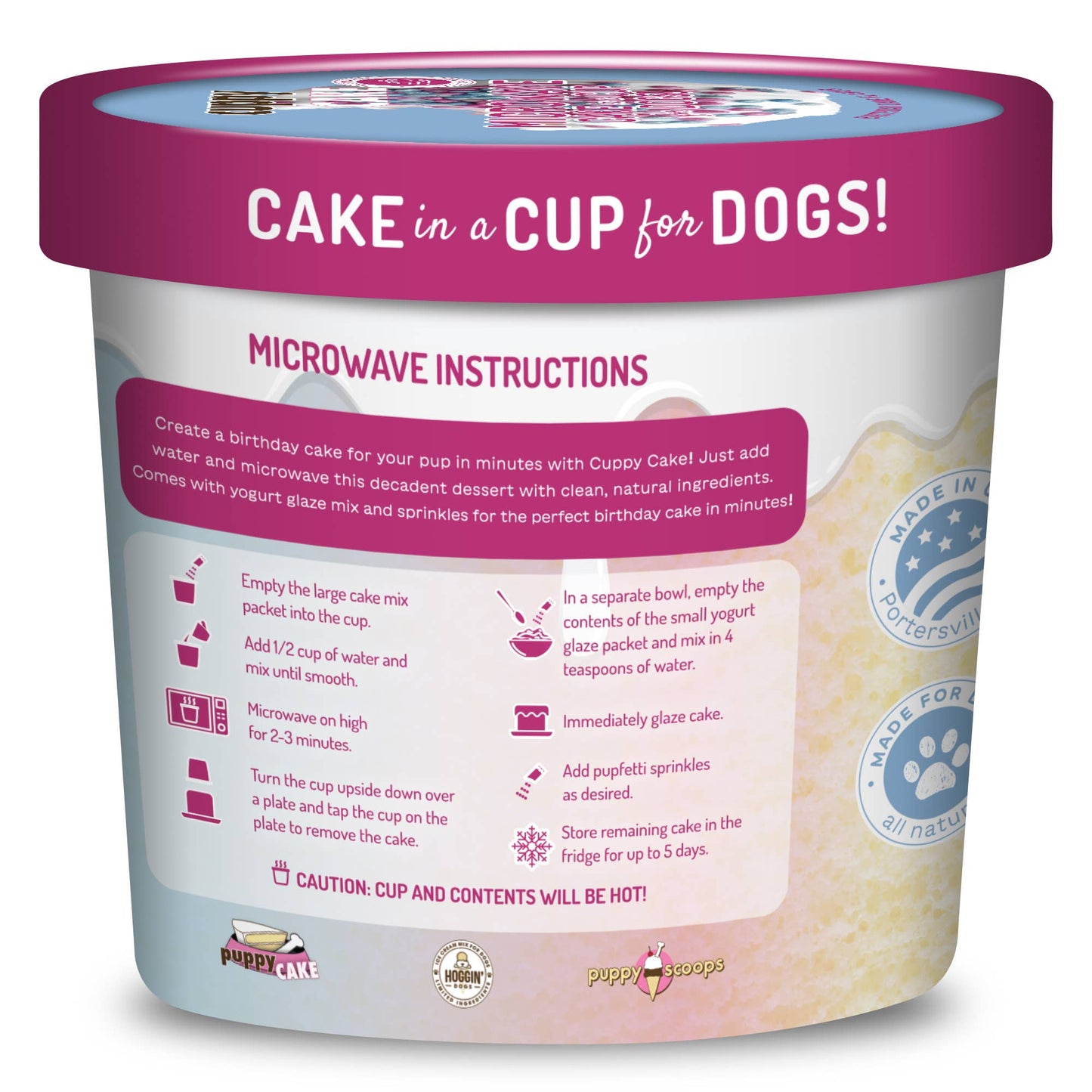 Microwave Dog Birthday Cake