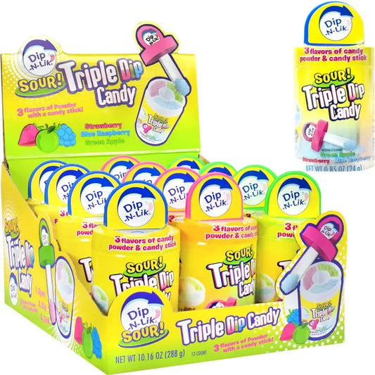 DIP N LIK TRIPLE LIK SOUR CANDY
