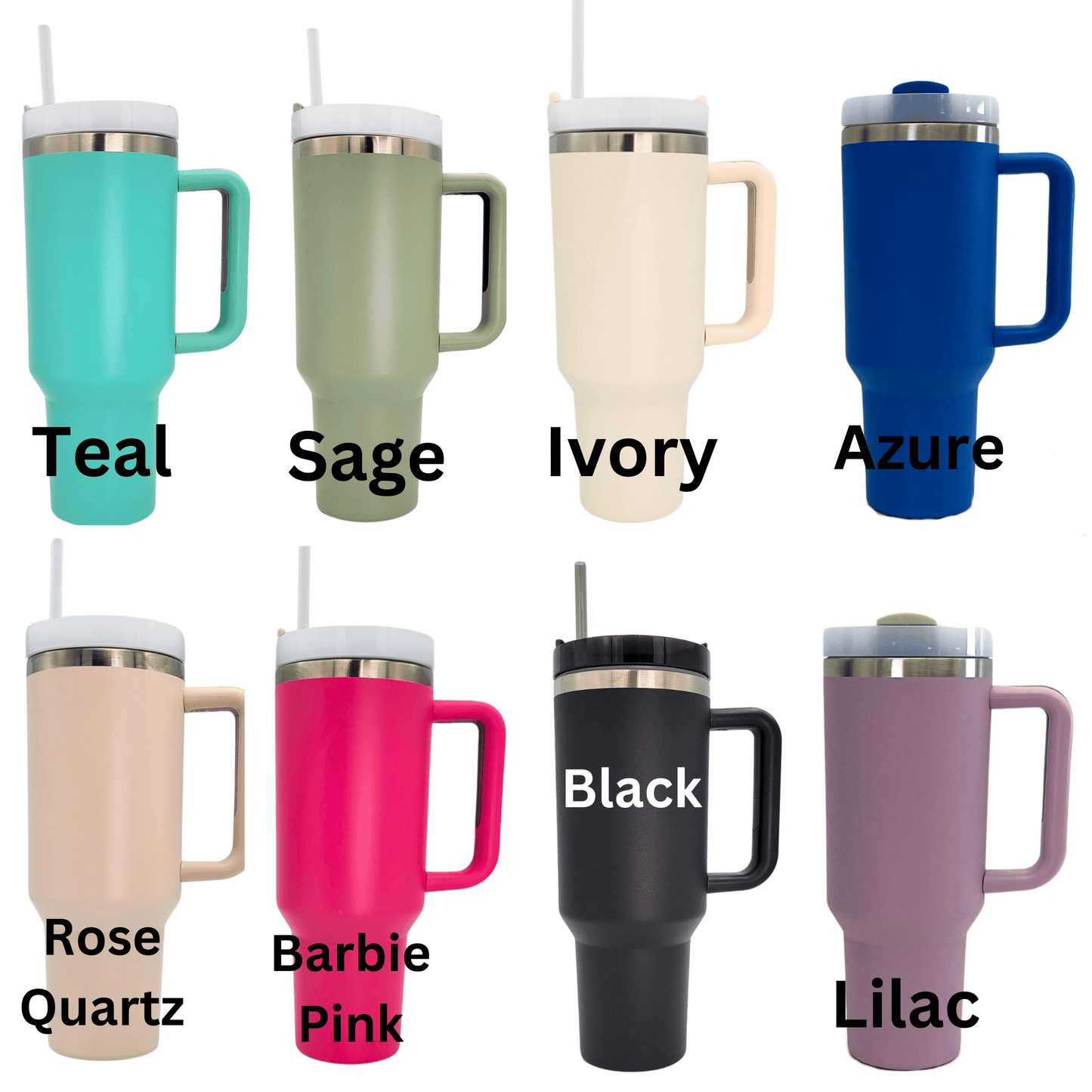 40 Oz. My Dog And I Handled Insulated Tumbler With Straw