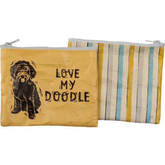 Love My Doodle Zipper Wallet