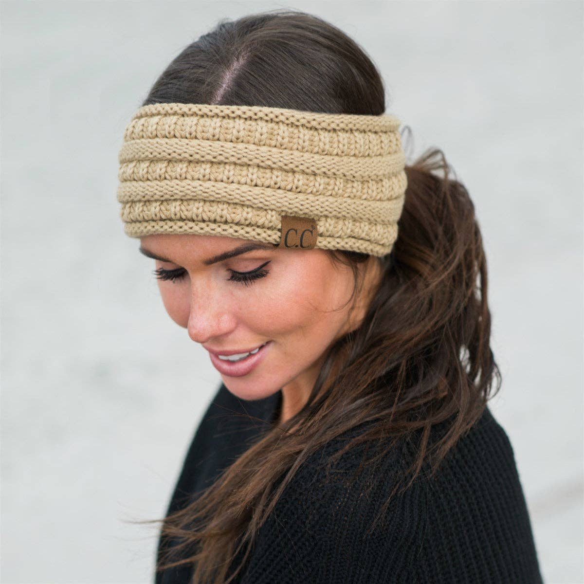 C.C Lined Pony Fashion Headband for Women