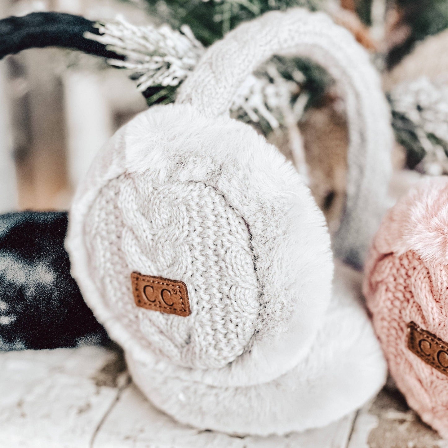 CC Cable Knit Earmuffs
