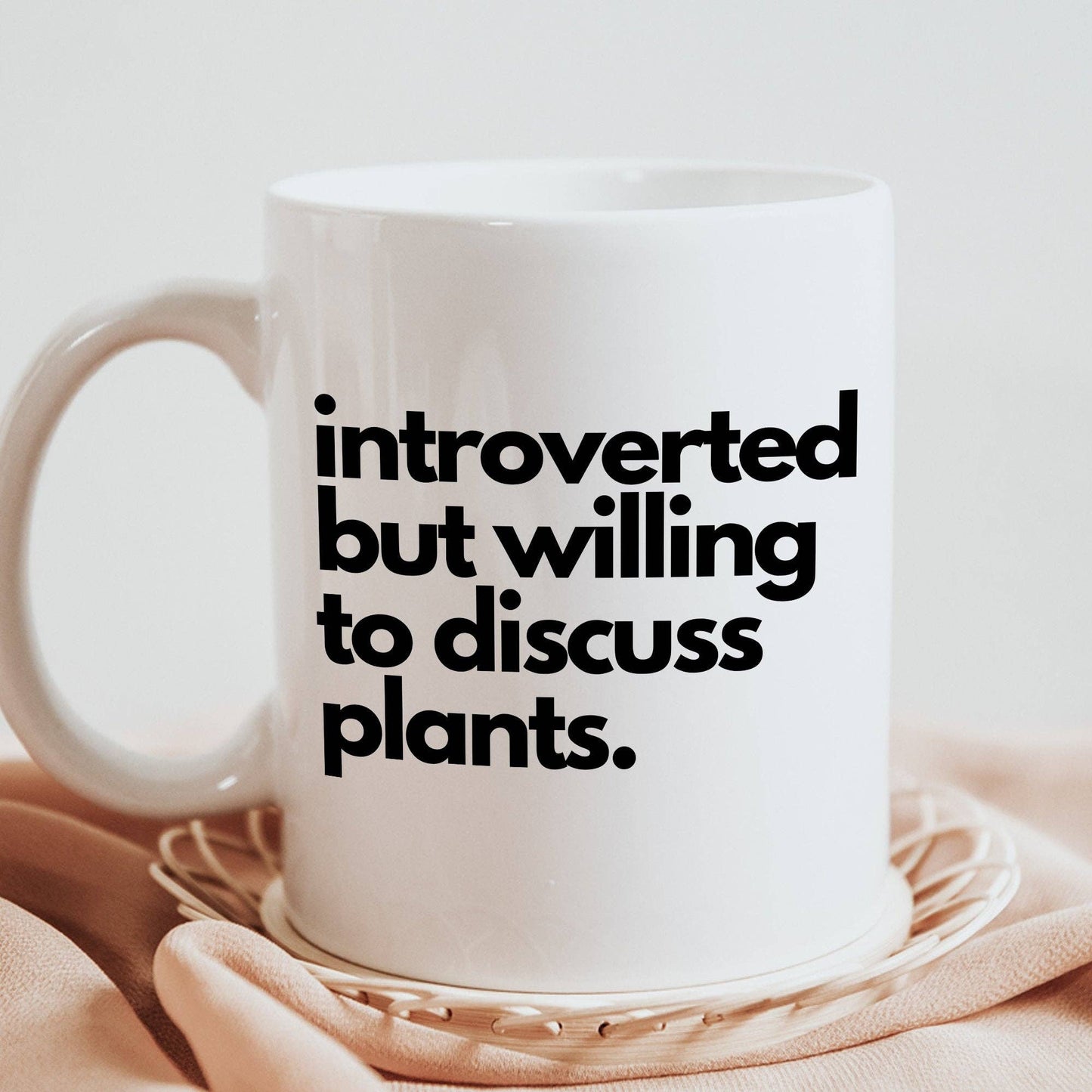 Willing To Discuss Plants Mug
