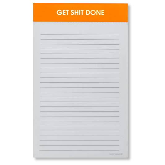 Get Shit Done Bright Orange - 5x8