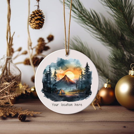 DCL Camping & Mountains Christmas Ornament
