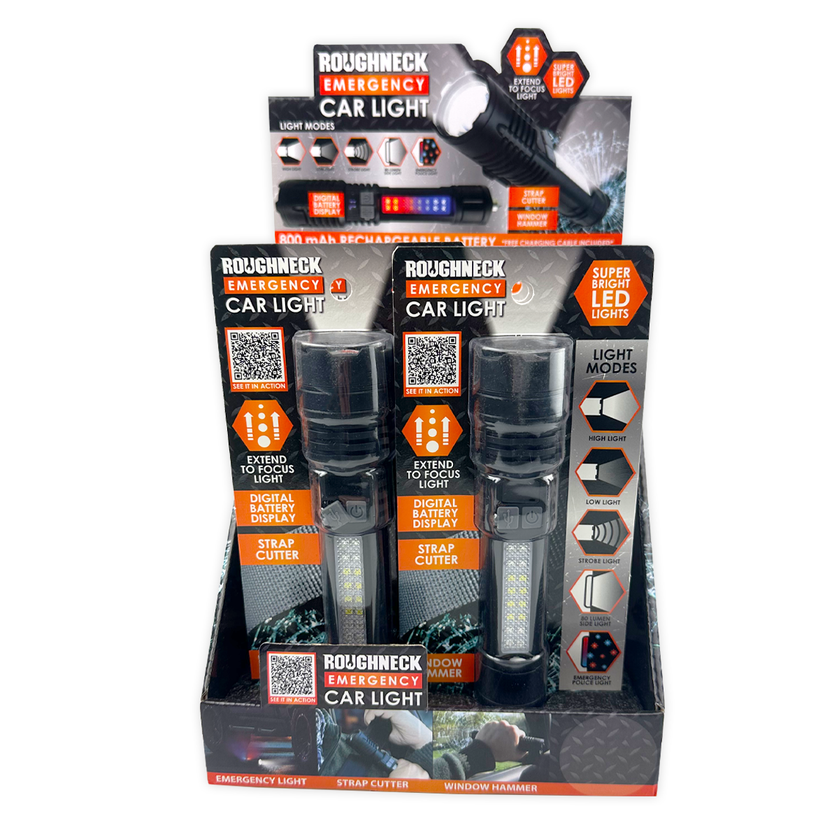 Emergency Rechargeable LED Flashlight Multi Tool