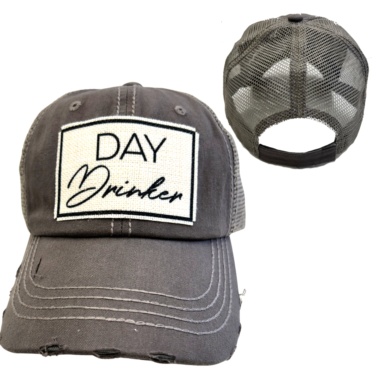 dkhandmade - DAY DRINKER BALL CAP | UNISEX HAT | DISTRESSED