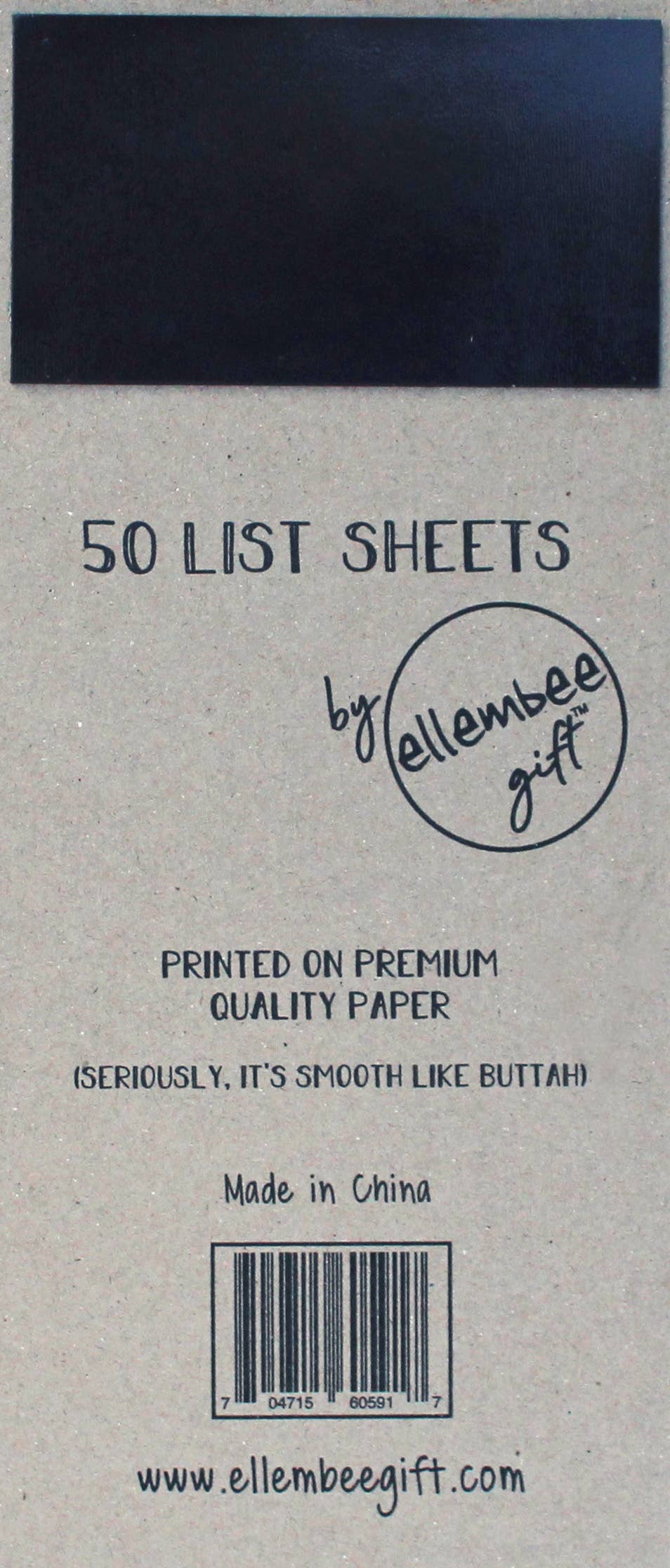 ellembee gift - Groceries & shit (wine) snarky printed list pad 50 sheets
