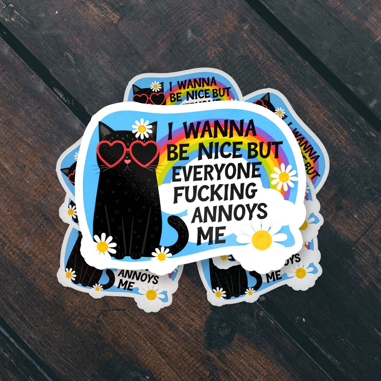 I Wanna Be Nice Funny Cat