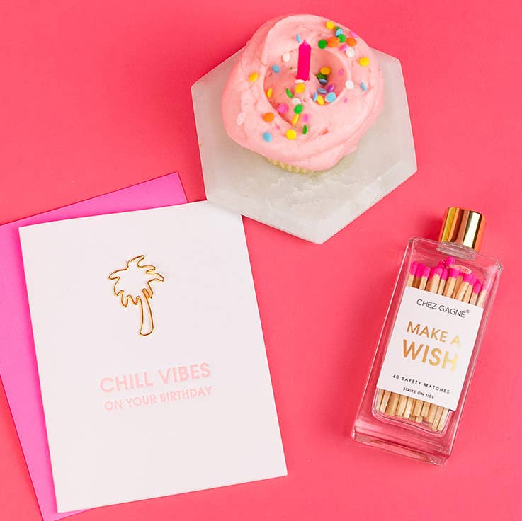 Make A Wish Matches - Bright Pink