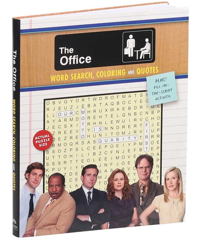 The Office Word Search, Coloring and Quotes