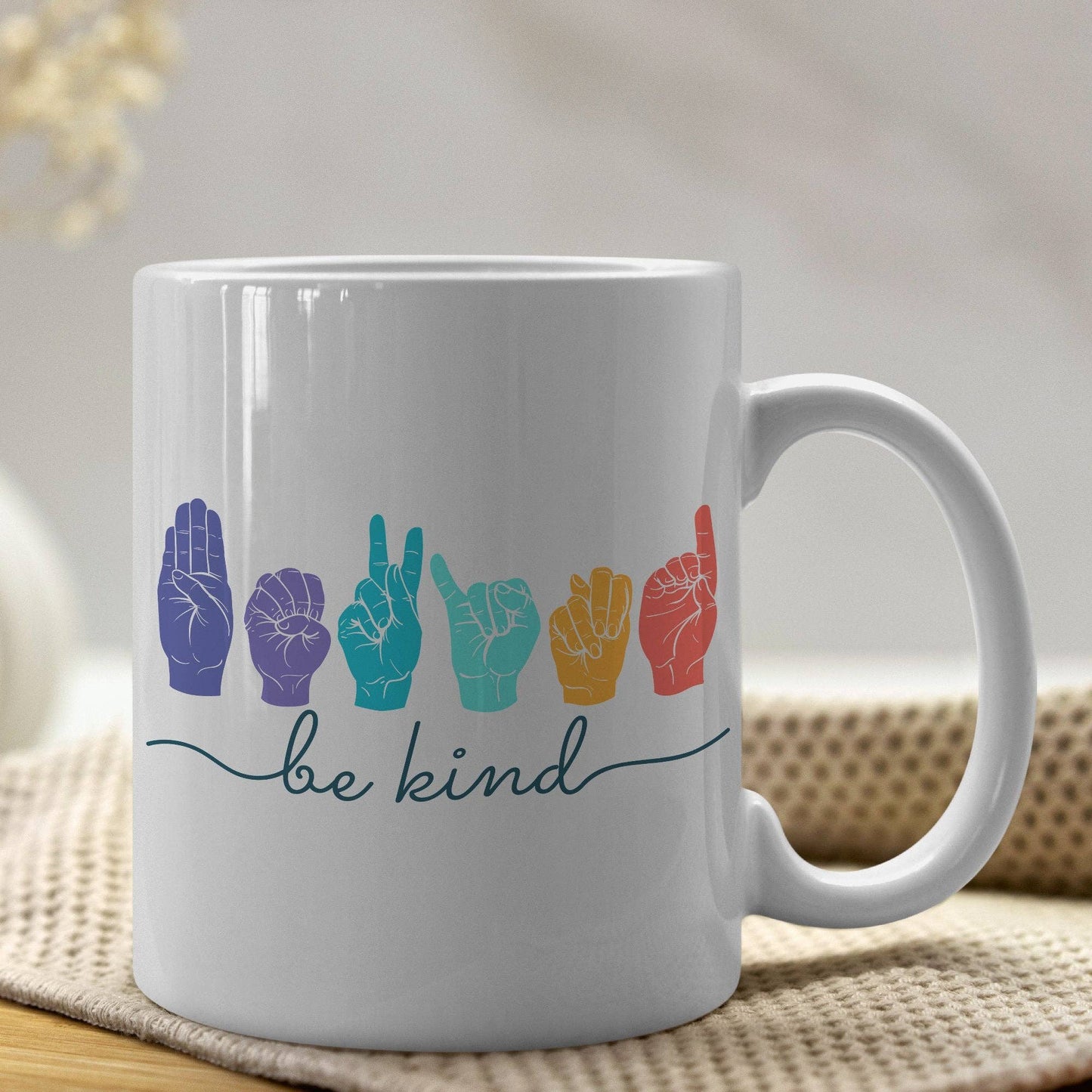 Be Kind ASL 11oz Coffee Mug