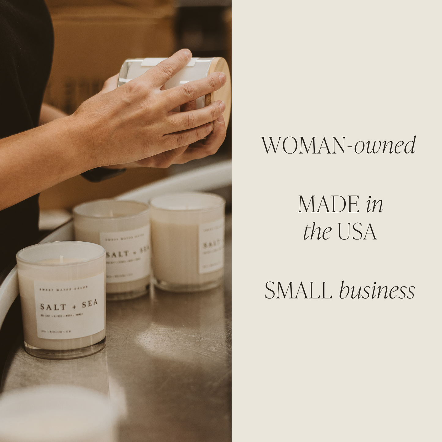 Sweet Water Decor - Cashmere and Vanilla 11 oz Soy Candle - Home Decor & Gifts