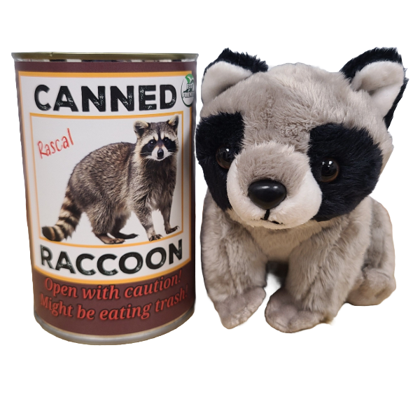 Canned Raccoon w/Funny Jokes