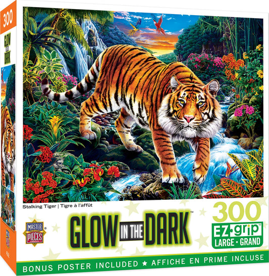Glow in the Dark - Stalking Tiger 300 Piece EZ Grip Puzzle